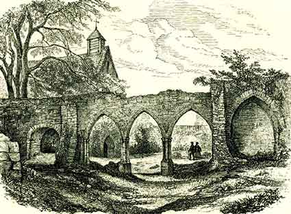 Beaulieu Abbey - an 1878 view produced by Edward Walford