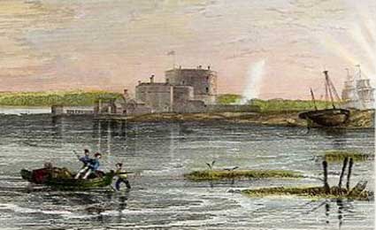 Calshot Castle - from Mudie's Hampshire Past and Present (1839)